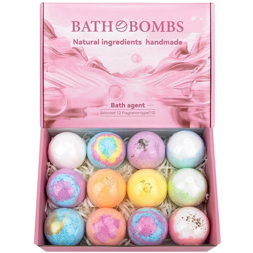 Bath Bombs 12Pcs/Box Organic & - Relax - Spa & Wellness recension och pris