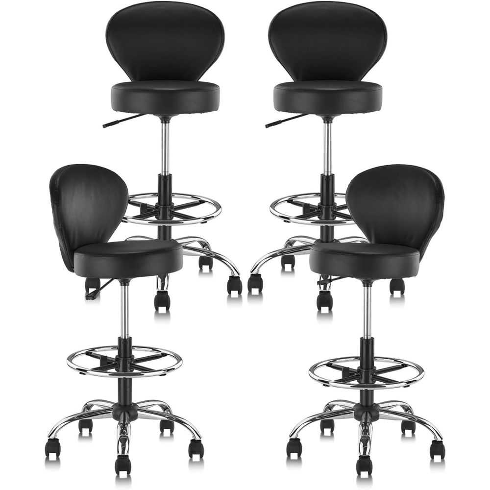 Set of 4 PVC Leather Swivel St - Spa&Wellness Earth City Шелепиха recension och pris